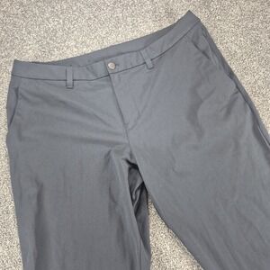 Lululemon ABC Classic-Fit Trouser Pants Mens 36 Dark Gray Warpstreme 26" Inseam